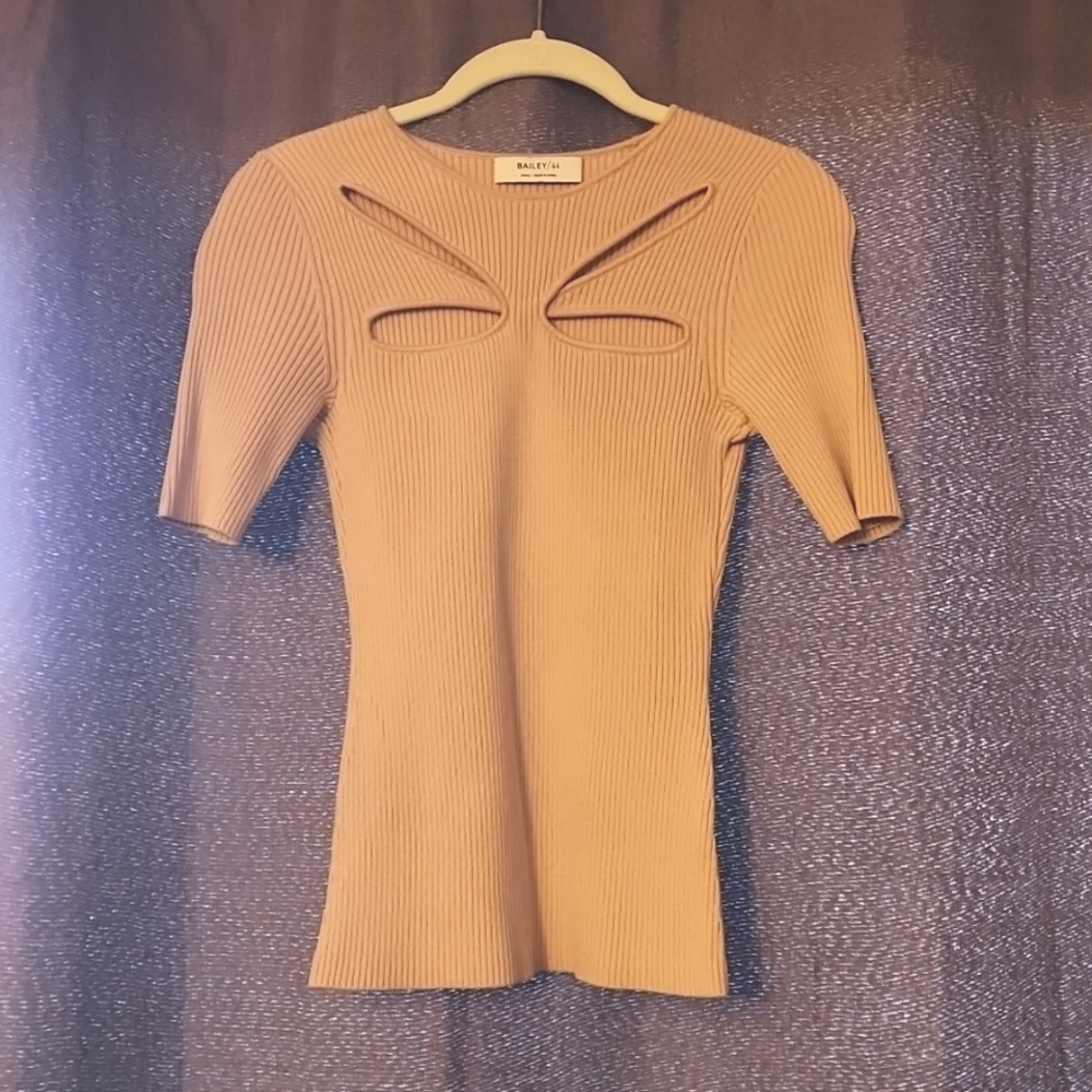 Bailey 44 ribbed cut out sweater